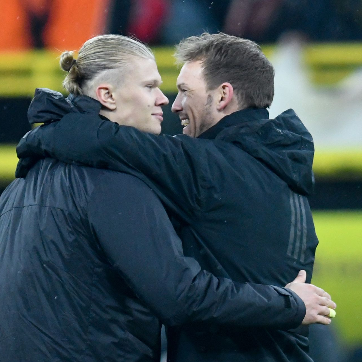 Wiedersehen in Amerika? Haaland und Nagelsmann. - Foto: Bernd Thissen/dpa