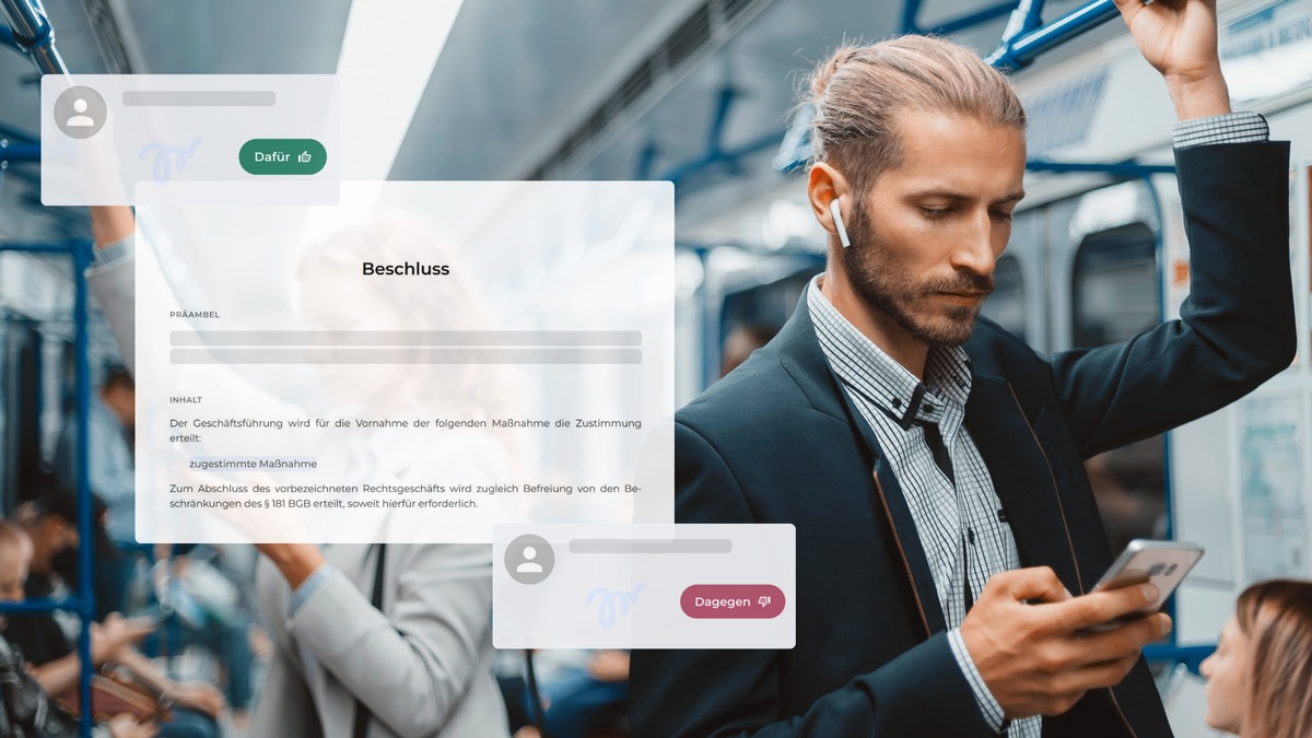 Neue Plattform für digitale Beschlussfassung: Die neue Software von Resolvio unterstützt Gremien bei der Digitalisierung von Beschlüssen - effizient, rechtskonform und unabhängig vom US-Cloud-Act - Foto: presseportal.de