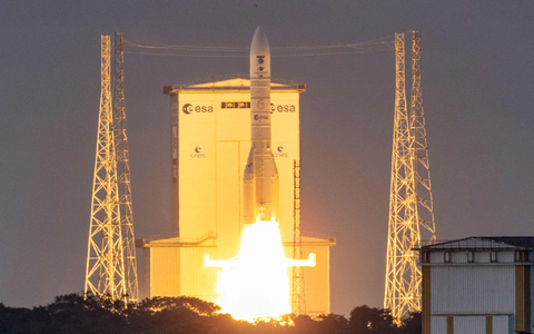 Im August startete die dritte Rakete. (Archivbild) - Foto: Ronan Lietar/AFP/dpa