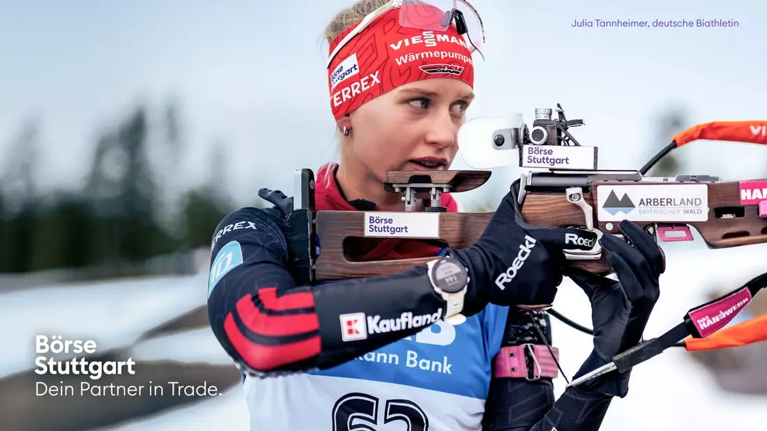 Biathletin Julia Tannheimer wird neues Testimonial der Börse Stuttgart - Bild: presseportal.de