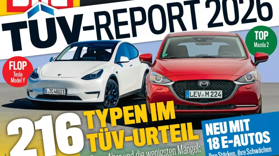 TÜV-Report 2026: Gebrauchte Elektroautos fahren in Sachen Sicherheit vorne mit - Bild: presseportal.de