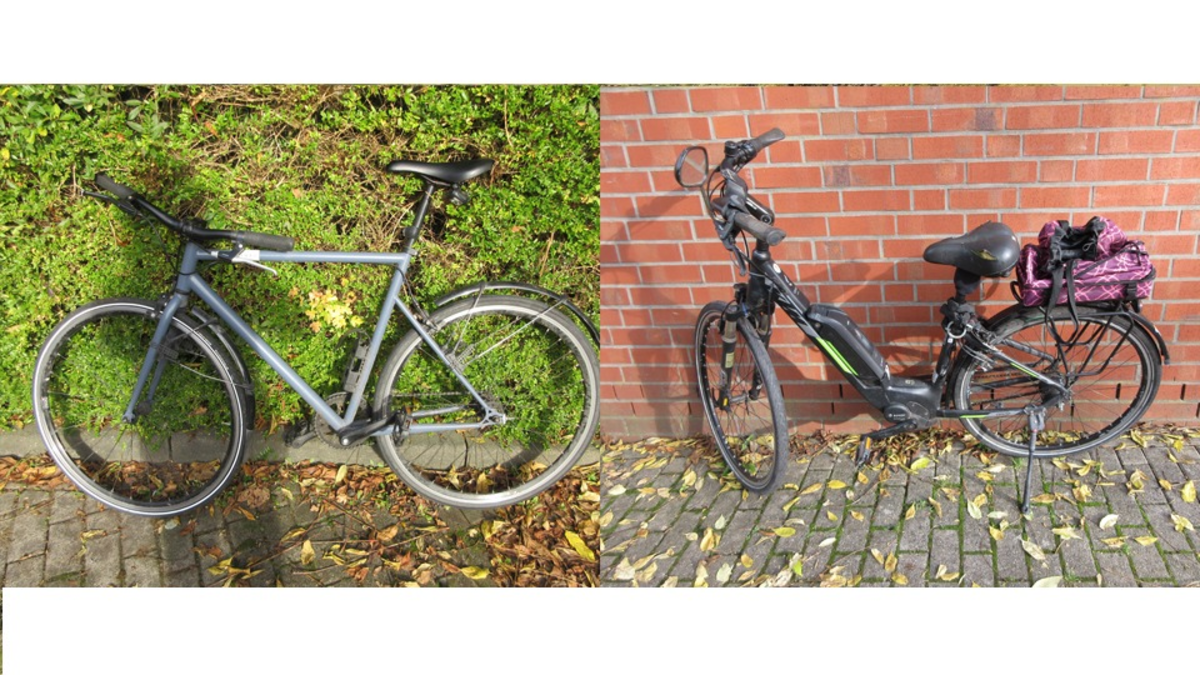 POL-MS: Fahrraddiebe gestoppt - Wem gehören diese Fahrräder? - Foto: presseportal.de