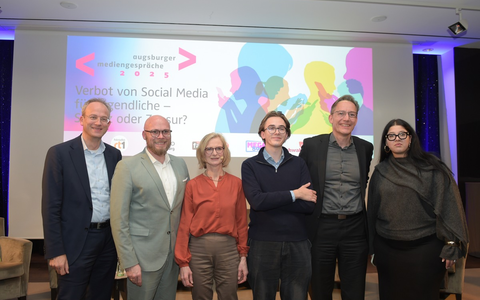 Leitplanken vor Verboten / Social Media erst ab 16? Spannende Diskussion bei den Augsburger Mediengesprächen - Foto: presseportal.de