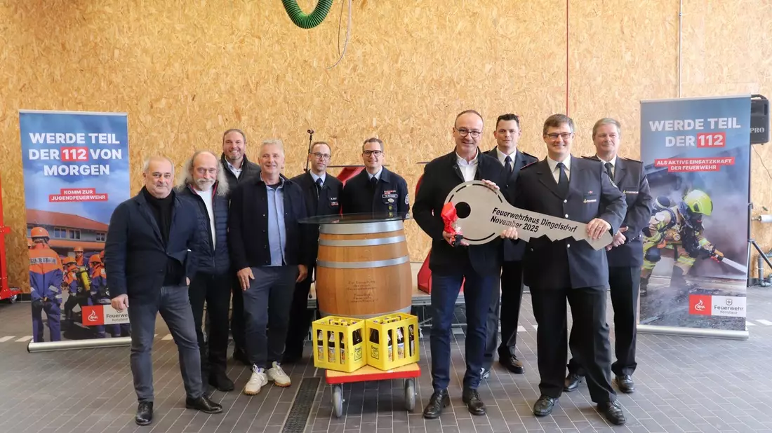 FW Konstanz: Einweihung des neuen Feuerwehrhauses in Dingelsdorf - Bild: presseportal.de