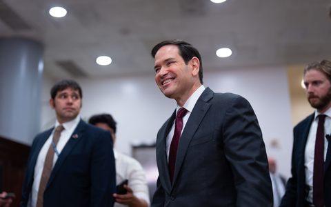 US-Außenminister Marco Rubio bestätigt, dass an einer «Idee» für ein Kriegsende in der Ukraine gearbeitet werde. (Archivbild) - Foto: J. Scott Applewhite/AP/dpa