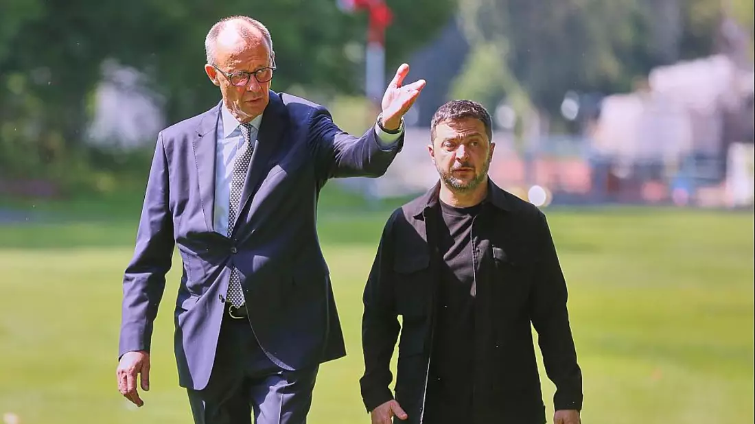 Friedrich Merz und Wolodymyr Selenskyj (Archiv) - Bild: über dts Nachrichtenagentur
