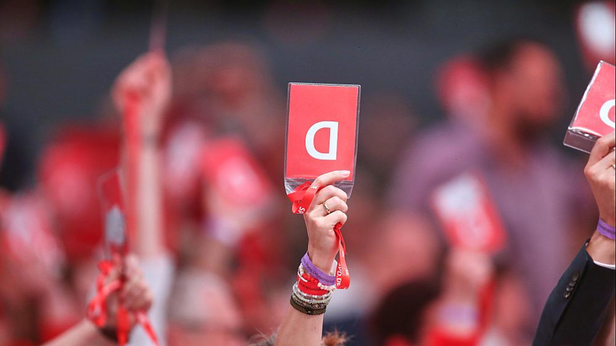 Abstimmung auf SPD-Parteitag (Archiv) - Foto: über dts Nachrichtenagentur