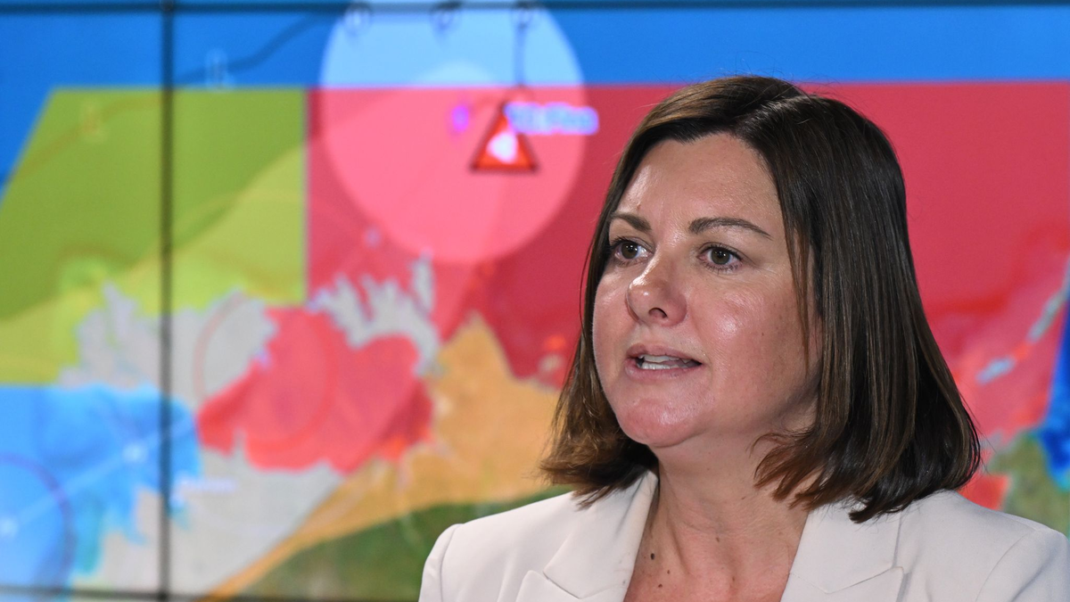 Australiens Katastrophenschutzministerin Kristy McBain warnte vor der zerstörerisch Kraft von Zyklon «Fina».  - Foto: Lukas Coch/AAP/dpa