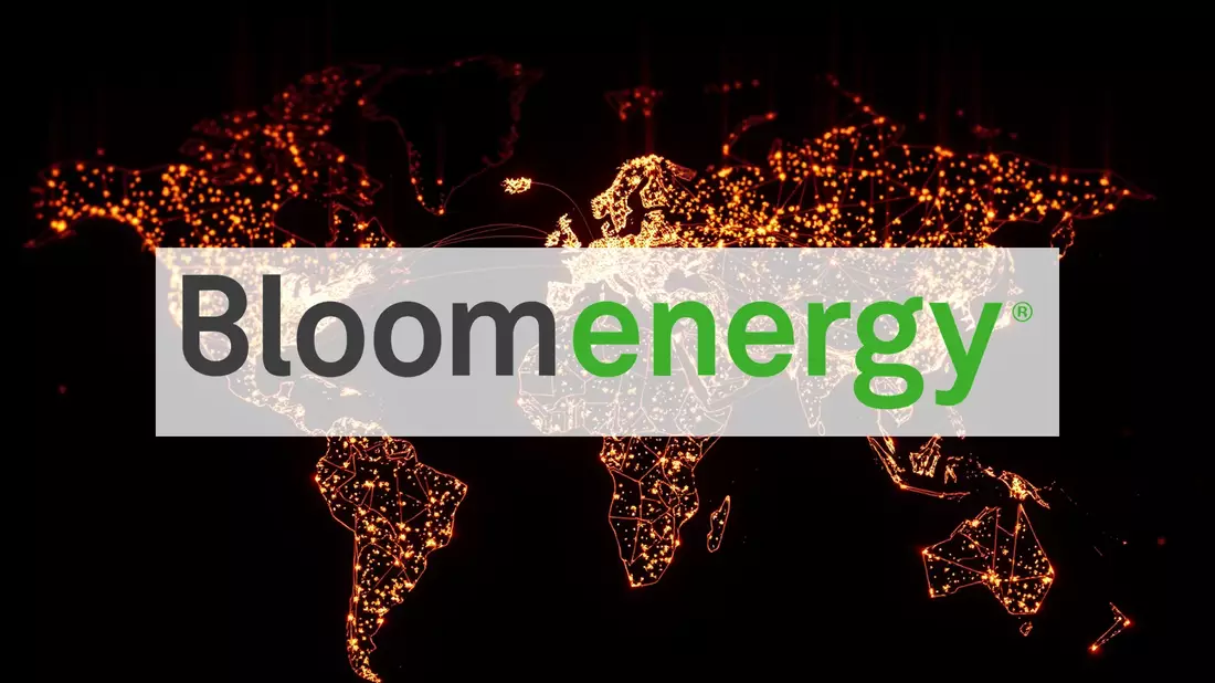Bloom Energy Shares Flash Caution Signs Illustration mit AI erstellt übermittelt durch boerse-global.de