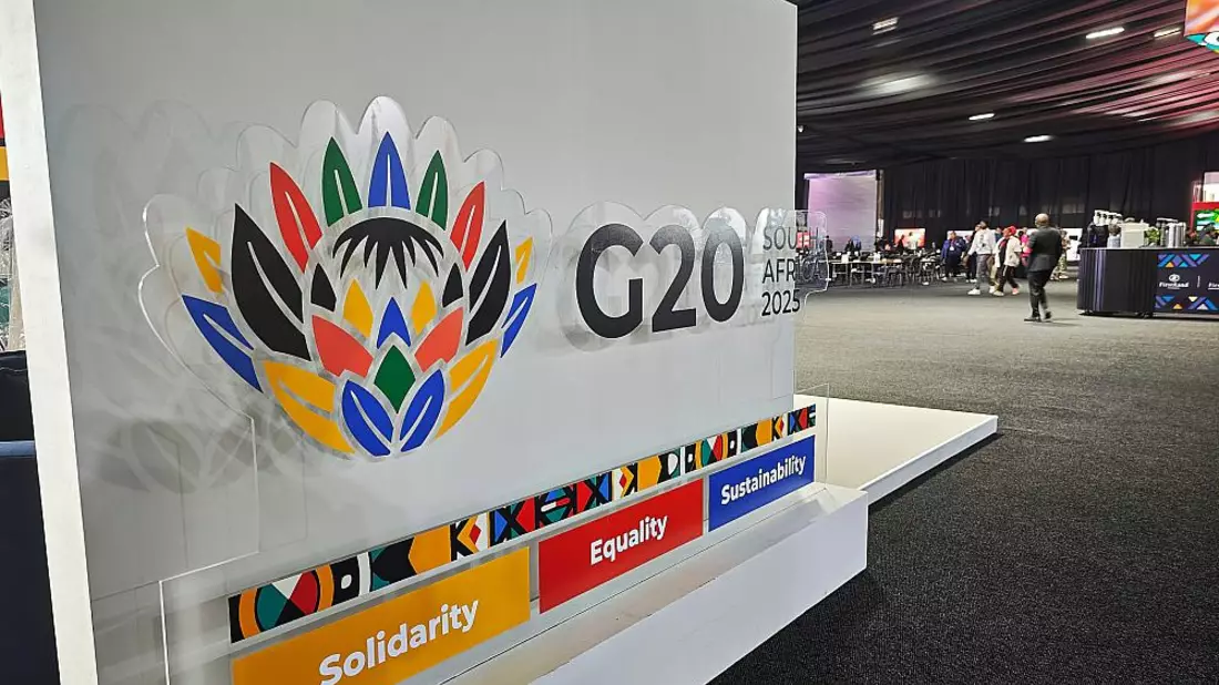 G20-Logo am Veranstaltungsort im November 2025 - Bild: über dts Nachrichtenagentur