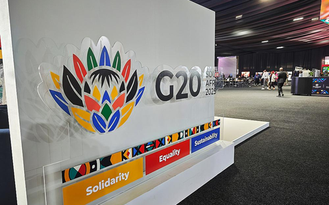 G20-Logo am Veranstaltungsort im November 2025 - Foto: über dts Nachrichtenagentur