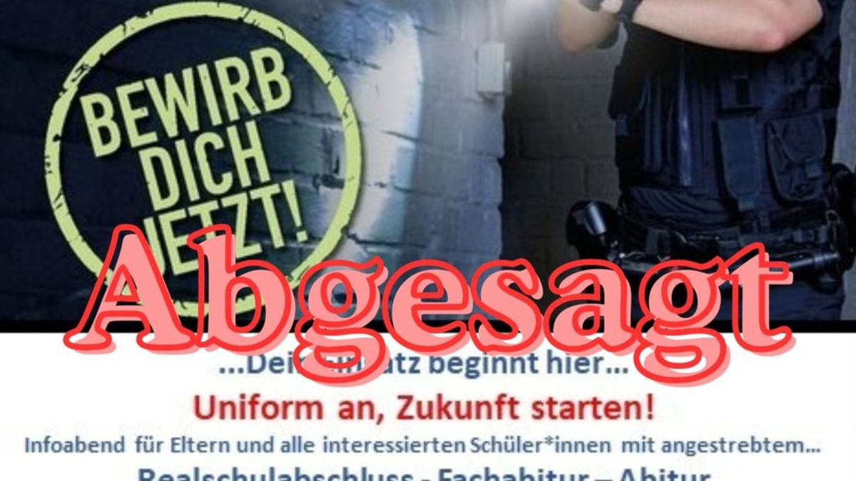 POL-EL: Lingen - Infoabend abgesagt! - Foto: presseportal.de