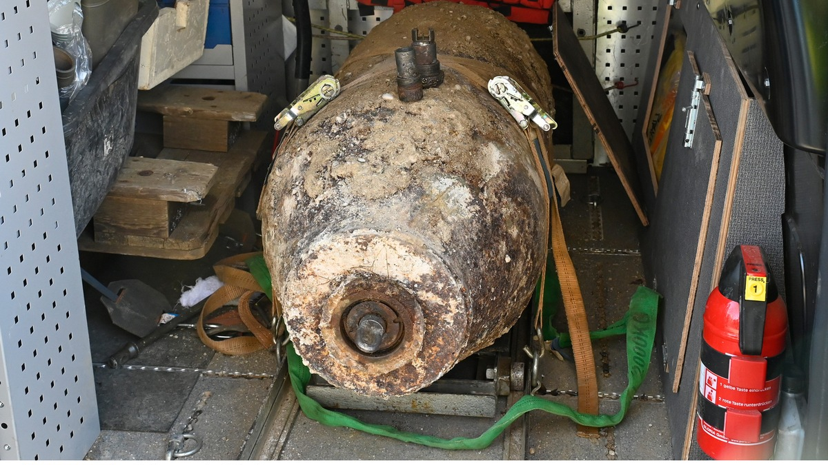 FW-M: Fliegerbombe erfolgreich entschärft (Moosach) - Foto: presseportal.de