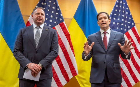 Die Ukraine könnte US-Außenminister Marco Rubio zufolge mehr Bedenkzeit bekommen. - Foto: Martial Trezzini/KEYSTONE/dpa