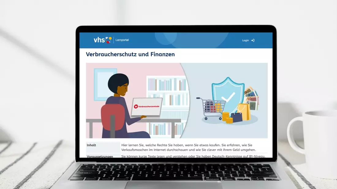 Sicherheit beim Online-Kauf - Verbraucherrechte leicht erklärt / Deutscher Volkshochschul-Verband und Verbraucherzentrale Baden-Württemberg veröffentlichen gemeinsam niedrigschwelliges Bildungsangebot - Bild: presseportal.de