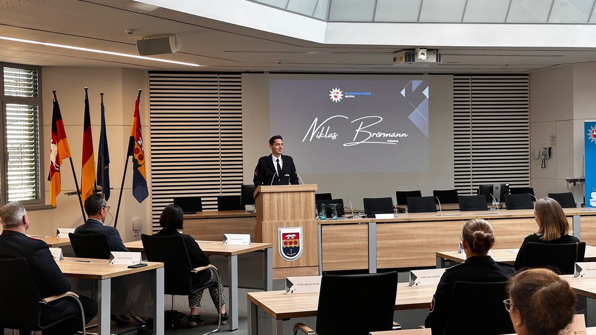 POL-EL: Meppen - Amtseinführung des neuen Leiters des Polizeikommissariats Meppen - Foto: presseportal.de