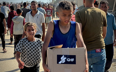 Die GHF hatte ihren Einsatz im Gazastreifen im Mai nach einer fast dreimonatigen israelischen Blockade von Hilfslieferungen begonnen. (Archivbild) - Foto: Moaz Abu Taha/APA Images via ZUMA Press Wire/dpa