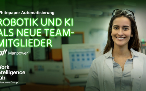 Manpower Whitepaper Automation / Erneut steht das Team Mensch-Maschine vor einer Revolution / Whitepaper zeigt neue Zahlen, aktuelle Entwicklung und gibt Tipps für HR-Verantwortliche - Foto: presseportal.de