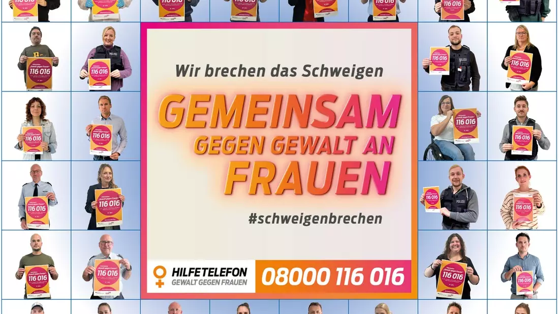 POL-D: Internationaler Tag gegen Gewalt an Frauen - Wir brechen das Schweigen - Polizei setzt Zeichen und macht auf Hilfsangebot aufmerksam - Bild: presseportal.de