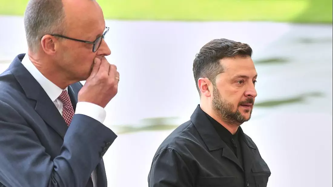 Friedrich Merz und Wolodymyr Selenskyj (Archiv) - Bild: über dts Nachrichtenagentur