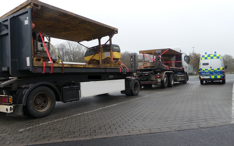 POL-OH: Autobahnpolizei Bad Hersfeld kontrolliert Lastzug mit gefährlichen Ladungssicherungsmängeln - Foto: presseportal.de