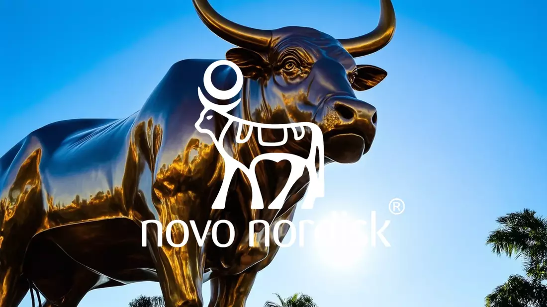 Novo Nordisk Shares Navigate Volatile Terrain Amid Clinical Trial Results Illustration mit AI erstellt übermittelt durch boerse-global.de