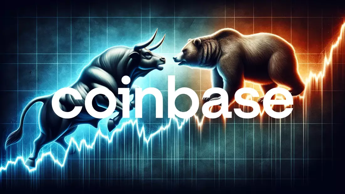 ¿Se avecina un desplome de las acciones de Coinbase? Illustration mit AI erstellt übermittelt durch boerse-global.de