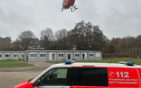 FW-BOT: Verkehrsunfall auf der Horster Straße - Rettungshubschrauber im Einsatz - Foto: presseportal.de