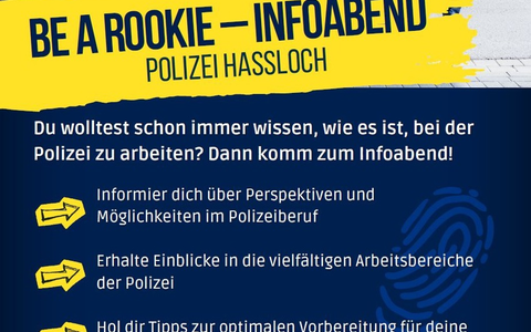POL-PDNW: be a rookie - Infoabend der Polizei Haßloch - Foto: presseportal.de
