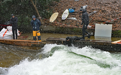 Ein Hauch einer grünen Welle war bereits beim Vorversuch zu sehen. (Archivbild) - Foto: Malin Wunderlich/dpa