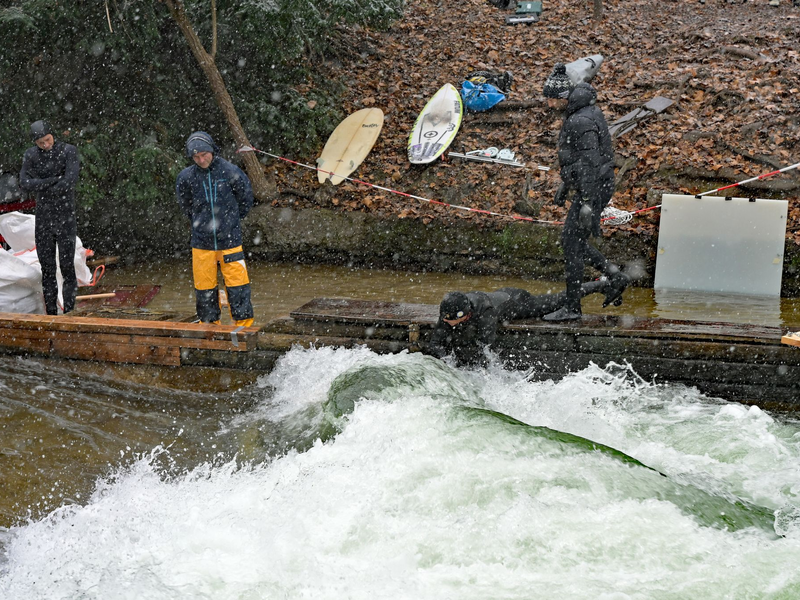 Ein Hauch einer grünen Welle war bereits beim Vorversuch zu sehen. (Archivbild) - Foto: Malin Wunderlich/dpa