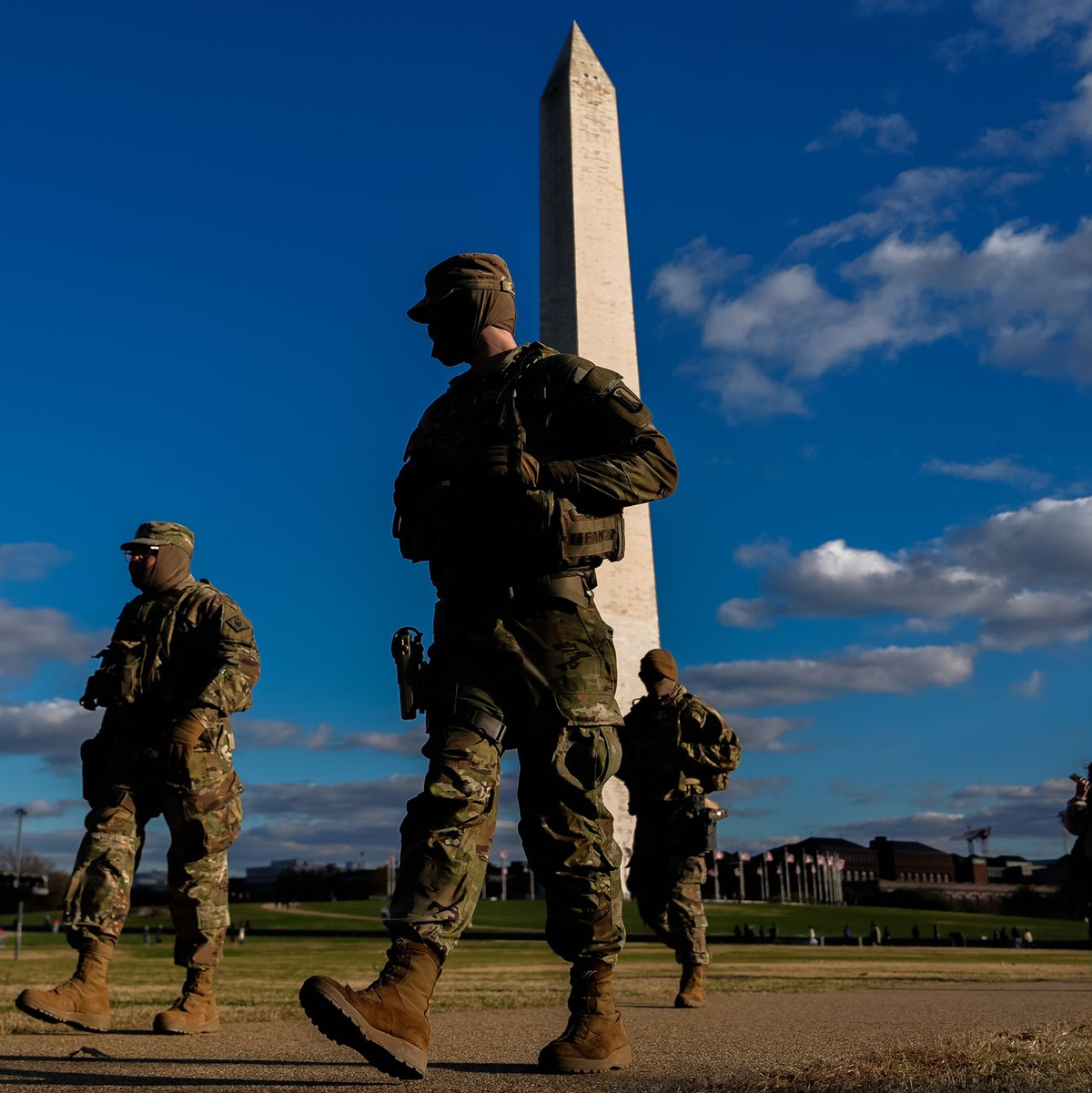Nationalgardisten patrouillieren in der US-Hauptstadt.  - Foto: Julia Demaree Nikhinson/AP/dpa