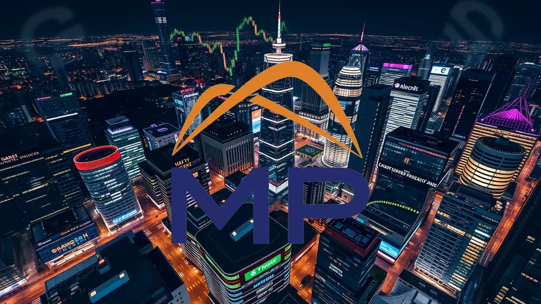 MP Materials Shares Maintain Upward Trajectory Amid Mixed Signals Illustration mit AI erstellt übermittelt durch boerse-global.de