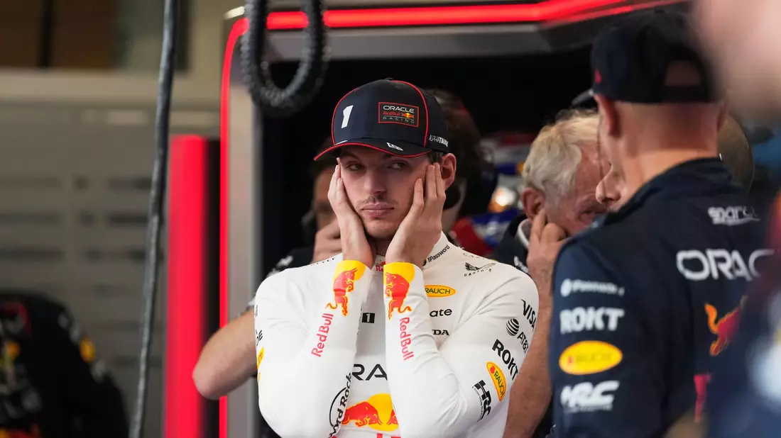 Der Sprint lief nicht nach dem Geschmack von Max Verstappen.   - Bild: Altaf Qadri/AP/dpa