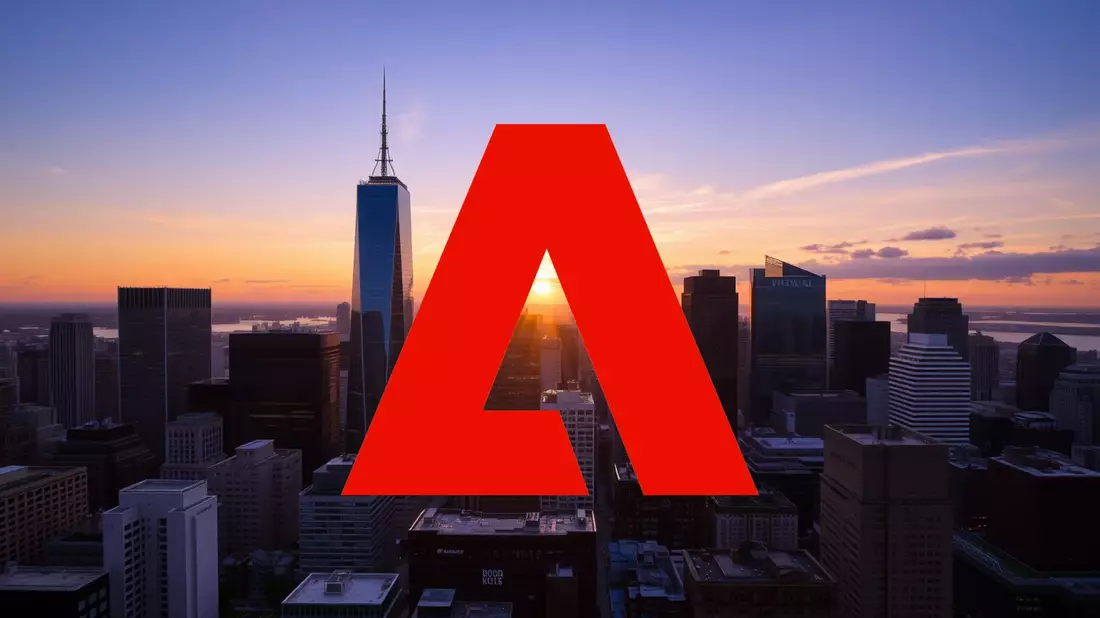 Adobe Stock: A Battle of Titans as Wall Street Divides Illustration mit AI erstellt übermittelt durch boerse-global.de