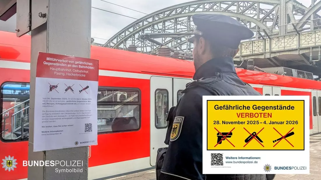 Bundespolizeidirektion München: AGV-Verstöße und sexuelle Belästigung - Bild: presseportal.de
