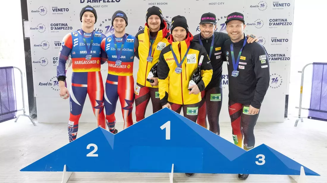 Überraschungen bei der Rodel Generalprobe in Cortina - Bild: presseportal.de