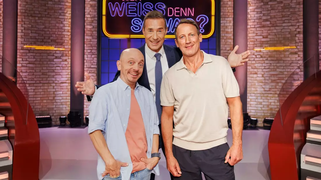 10 Jahre „Wer weiß denn sowas?“ – das muss gefeiert werden! / Die große Jubiläumsausgabe “Wer weiß denn sowas XXL” mit Kai Pflaume, Wotan Wilke Möhring und Bernhard Hoëcker - Bild: presseportal.de