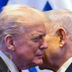 US-Präsident Donald Trump spricht bei seinem Besuch in Israels Parlament mit dem Ministerpräsidenten Benjamin Netanjahu. (Archivbild) - Foto: Evelyn Hockstein/Pool Reuters/AP/dpa