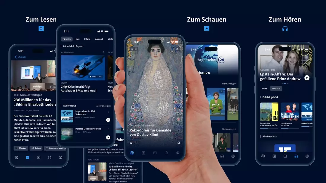 Erweiterte Funktionen und Features: Neue Version der tagesschau APP geht online - Bild: presseportal.de