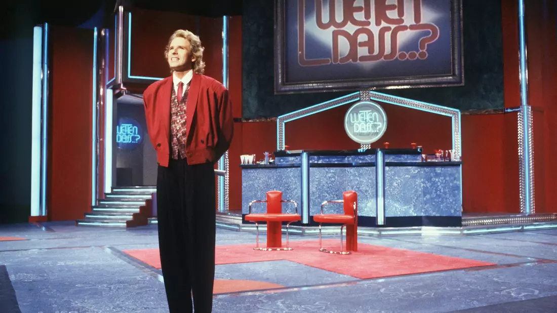 Thomas Gottschalk damals bei seiner «Wetten, dass..?»-Premiere. (Archivbild) - Bild: Jörg Schmitt/dpa