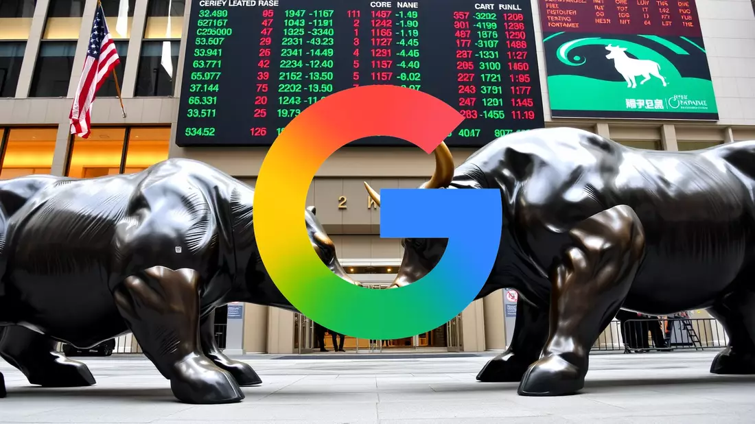 Alianza inesperada: Alphabet y Amazon unen fuerzas en la nube Illustration mit AI erstellt übermittelt durch boerse-global.de