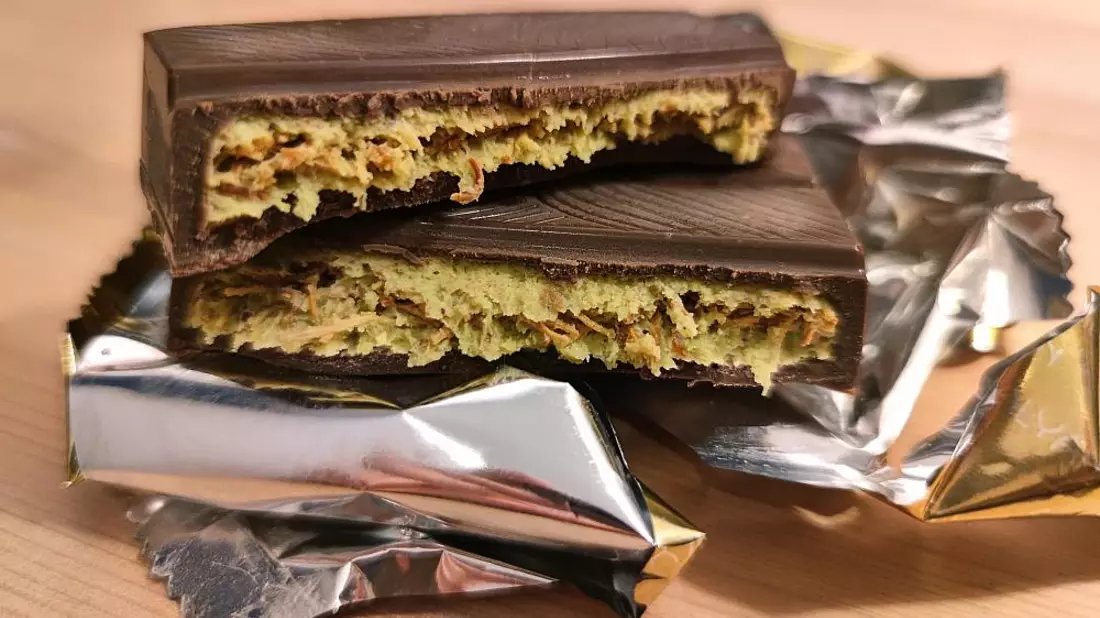 Als Dubai-Schokolade verkaufte Schokolade mit Pistaziencreme (Archiv) - Bild: über dts Nachrichtenagentur