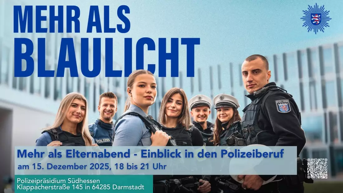POL-DA: Südhessen/Darmstadt: Mehr als Elternabend - Einblicke in den Polizeiberuf / Infoabend für Interessierte mit Begleitpersonen im Polizeipräsidium Südhessen - Bild: presseportal.de