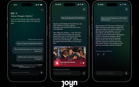 Noch nie war Streaming schlauer: Joyn startet ab sofort die KI-Streaming-Assistentin Joyce - Foto: Joyn, presseportal.de