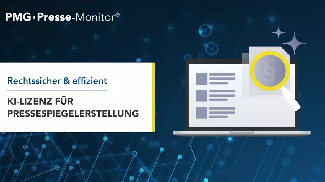 KI-Lizenz für Pressespiegelerstellung / PMG Presse-Monitor & VG WORT geben Rechtssicherheit - Bild: presseportal.de