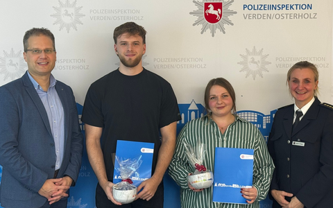 POL-VER: Polizeiinspektion Verden/Osterholz ehrt engagierte Bürgerinnen und Bürger für mutiges Handeln - Foto: presseportal.de