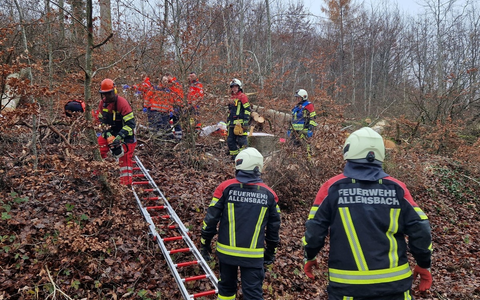 FW Allensbach: URD2 Personenrettung unwegsames Gelände - Foto: presseportal.de