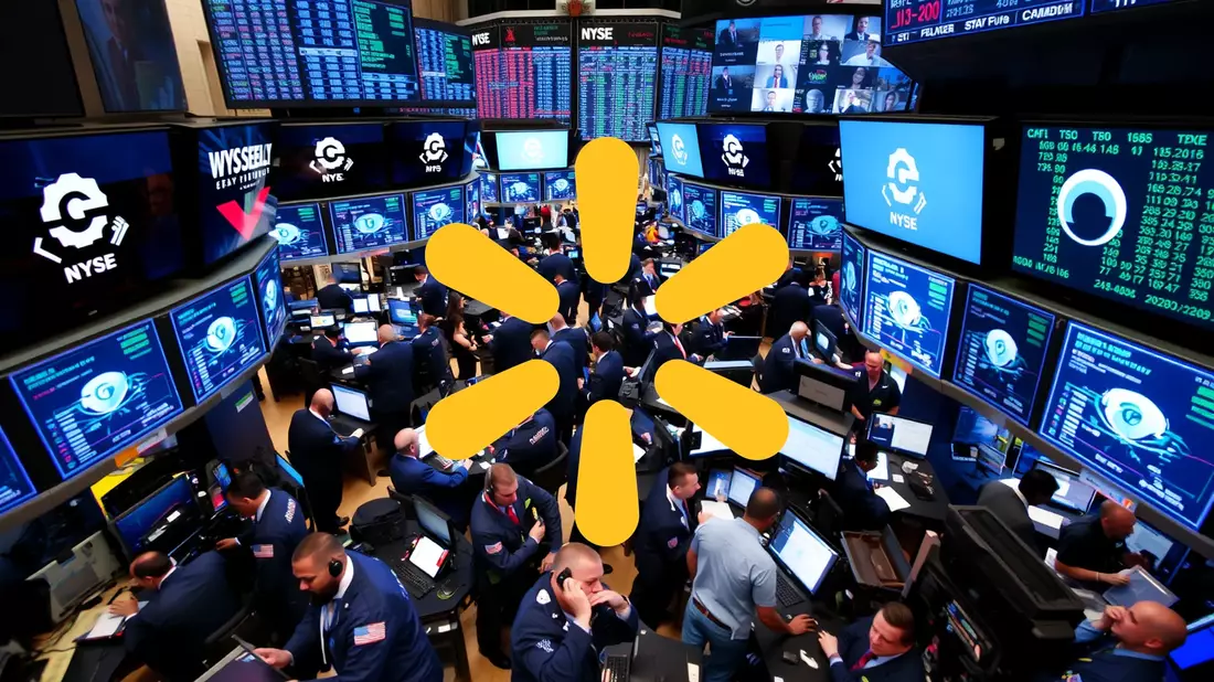 Walmart Shares Scale Unprecedented Heights Illustration mit AI erstellt übermittelt durch boerse-global.de