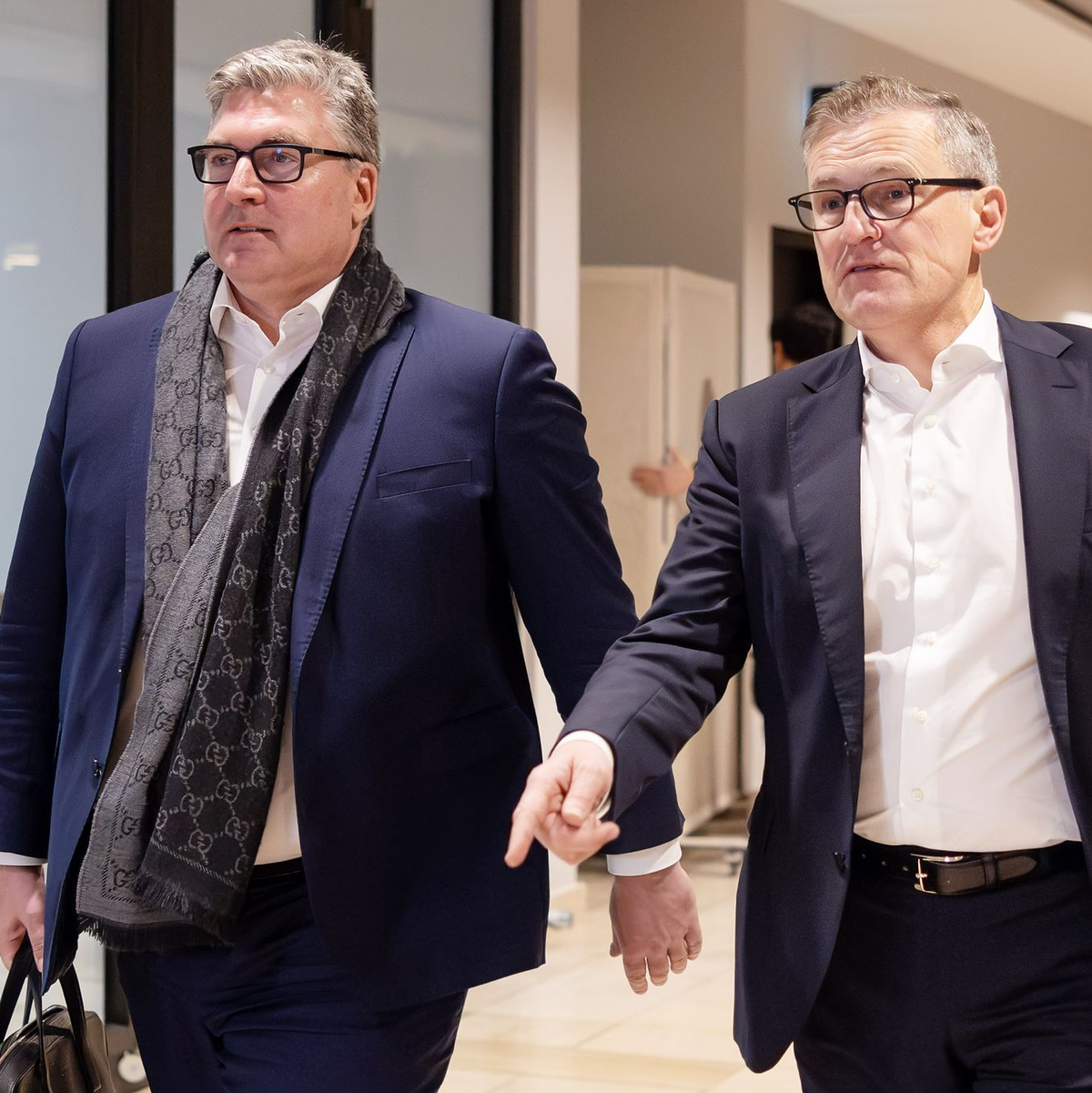 Enttäuscht vom DFB: Hellmann und Dreesen. - Foto: Jürgen Kessler/dpa